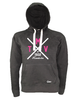 Hoodie Damen Schwarz MTV Union Hamborn Cross Weiß-Pink