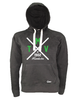 Hoodie Damen Schwarz MTV Union Hamborn Cross Weiß-Grün