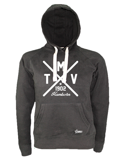 Hoodie Damen Schwarz MTV Union Hamborn Cross Weiß