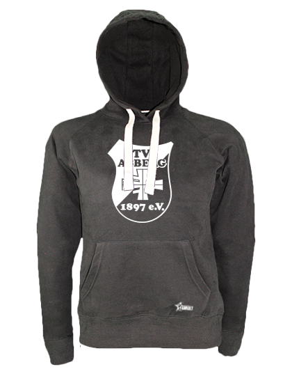 Hoodie Damen Schwarz TV Asberg Logo Weiß