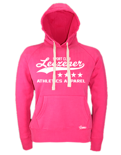 Hoodie Damen Pink Leezener SC Athletics Weiß
