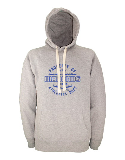 Hoodie Damen Grau Melange Schwerin Diamonds 
