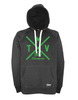 Hoodie Herren Schwarz MTV Union Hamborn Cross Grün