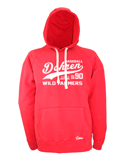 Hoodie Herren Rot Dohren Wild Farmers Sportsteam