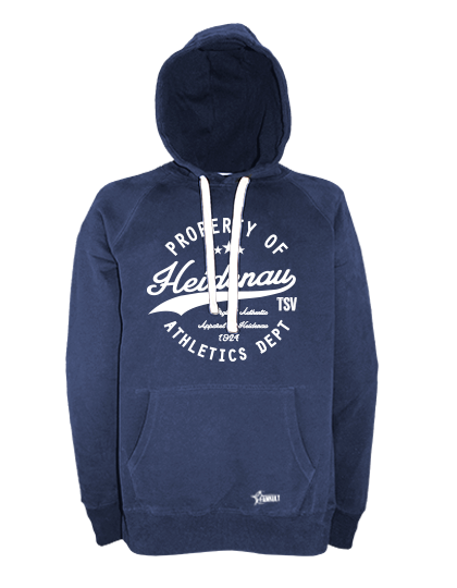 Hoodie Herren Navy Blau TSV Heidenau Property Of Weiß