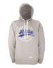 Hoodie Herren Grau Melange FK Hansa Wittstock Property Of Weiß-Blau