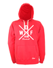 Hoodie Herren Rot Dohren Wild Farmers Cross
