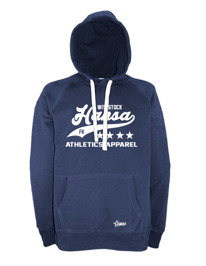 Hoodie Herren Navy Blau FK Hansa Wittstock Sport Weiß