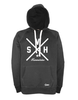 Hoodie Herren Schwarz SV Hemmerden Cross Weiß