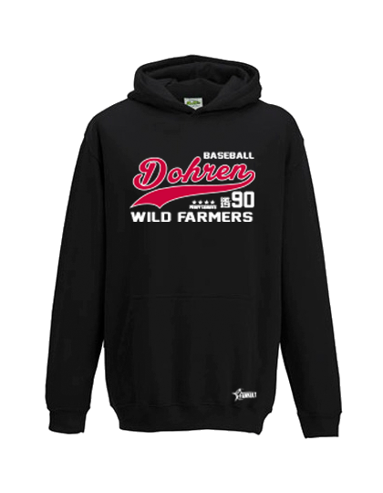 Hoodie Kinder Schwarz Dohren wild Farmers Sportsteam