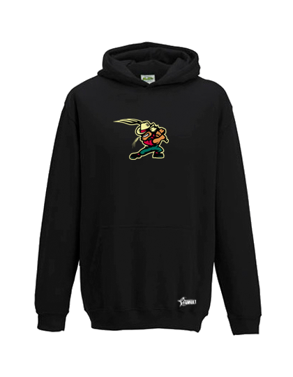 Hoodie Kinder Schwarz Dohren Wild Farmers Logo