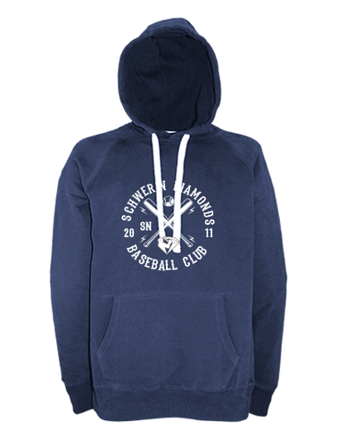 Hoodie Kinder Navy Blau Schwerin Diamonds Cross