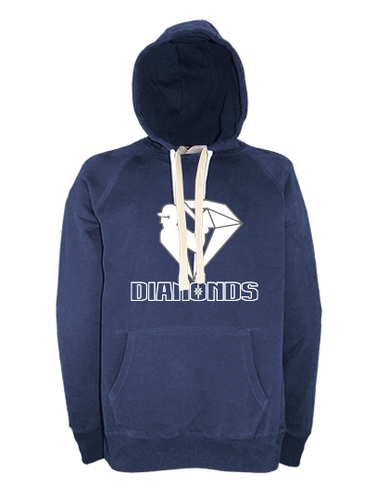 Hoodie Kinder Navy Blau Schwerin Diamonds Logo II