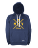 Hoodie Herren Navy Blau MTV Wilstedt Cross Gelb
