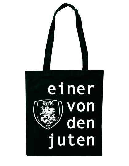 Jutebeutel Schwarz HFC Greifswald 92 Einer von den Juten