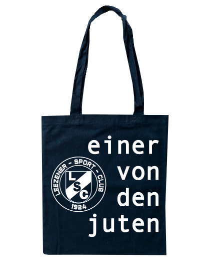 Jutebeutel Navy Blau Leezener SC Einer von den Juten 