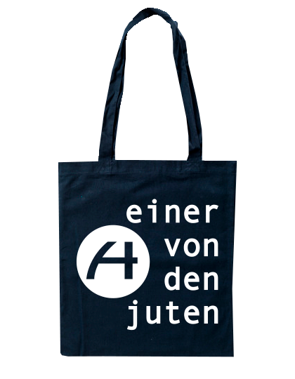 Jutebeutel Navy Blau FK Hansa Wittstock Einer von den Juten 
