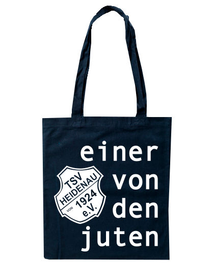 Jutebeutel Navy Blau TSV Heidenau Einer von den Juten
