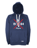 Hoodie Kinder Navy Blau Hannover Regents Cross Rot-Weiß