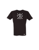 T-Shirt Kinder Schwarz TV Asberg Cross Weiß