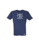 T-Shirt Kinder Navy Blau TV Asberg Cross Weiß