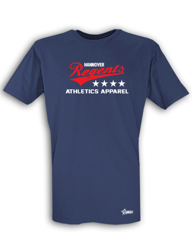 T-Shirt Kinder Navy Blau Hannover Regents Athletics Rot-Weiß