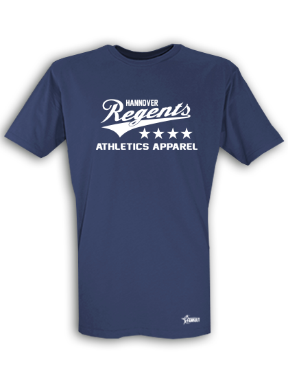 T-Shirt Kinder Navy Blau Hannover Regents Athletics Weiß