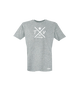 T-Shirt Kinder Grau Melange TV Asberg Cross Weiß