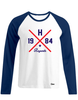 Longsleeve Herren Blau-Weiß Hannover Regents Cross
