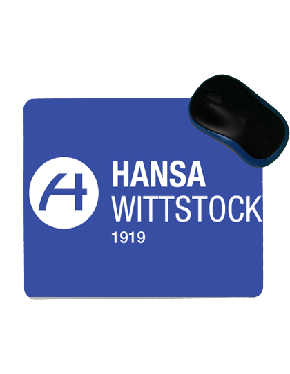 Mousepad Blau FK Hansa Wittstock Logo