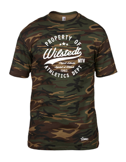 T-Shirt Herren Camouflage MTV Wilstedt Property Of Weiß