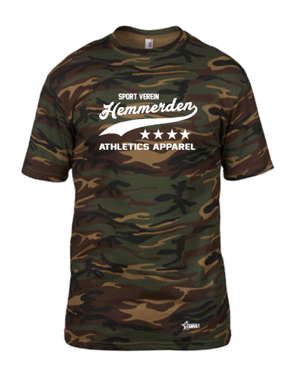 T-Shirt Herren Camouflage SV Hemmerden Athletics Weiß