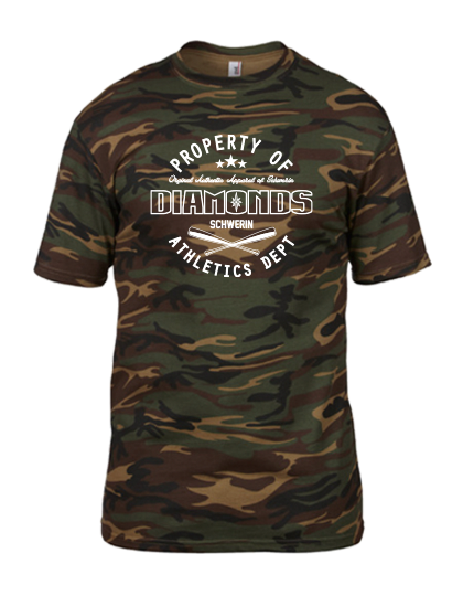 T-Shirt Herren Camouflage Schwerin Diamonds 
