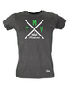 T-Shirt Damen Schwarz MTV Union Hamborn Cross Weiß-Grün