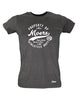 T-Shirt Damen Schwarz GSV Moers Property Of Weiß
