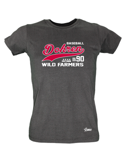 T-Shirt Damen Schwarz Dohren Wild Farmers Sportsteam