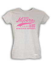 Lade das Bild in den Galerie-Viewer, T-Shirt Damen Grau Melange GSV Moers Atheltics  Pink
