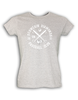 T-Shirt Damen Grau Melange Schwerin Diamonds Cross