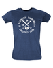 T-Shirt Damen Navy Blau Schwerin Diamonds Cross