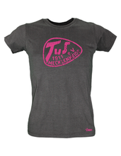 Lade das Bild in den Galerie-Viewer, T-Shirt Damen Schwarz TuS Mecklenheide Used Logo Pink
