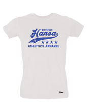 Lade das Bild in den Galerie-Viewer, T-Shirt Damen Weiß FK Hansa Wittstock Sport Blau
