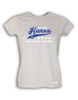 T-Shirt Damen Grau Melange FK Hansa Wittstock Sport Blau-Weiß