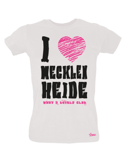 T-Shirt Damen Weiß TuS Mecklenheide I Love