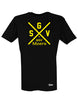 T-Shirt Herren Schwarz GSV Moers Cross Gelb