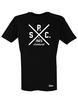 T-Shirt Herren Schwarz SC Adelsdorf Cross Weiß
