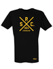 T-Shirt Herren Schwarz SC Adelsdorf Cross Gelb