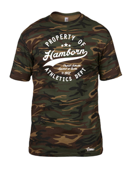 T-Shirt Herren Camouflage MTV Union Hamborn Property Of Weiß