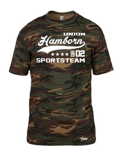 T-Shirt Herren Camouflage MTV Union Hamborn Sportsteam Weiß