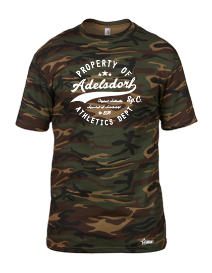 T-Shirt Herren Camouflage SC Adelsdorf Property Of Weiß