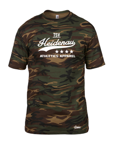 T-Shirt Herren Camouflage TSV Heidenau Athletics Weiß